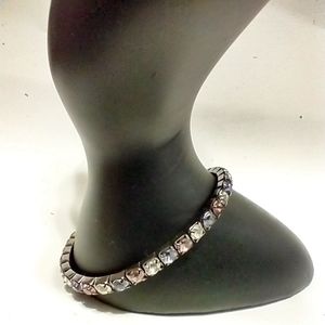 $8 Colorful Silver Stretchy Bracelet